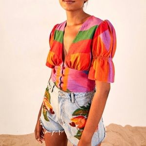 NWT Amanda Stripes Blouse / size s / New with tags